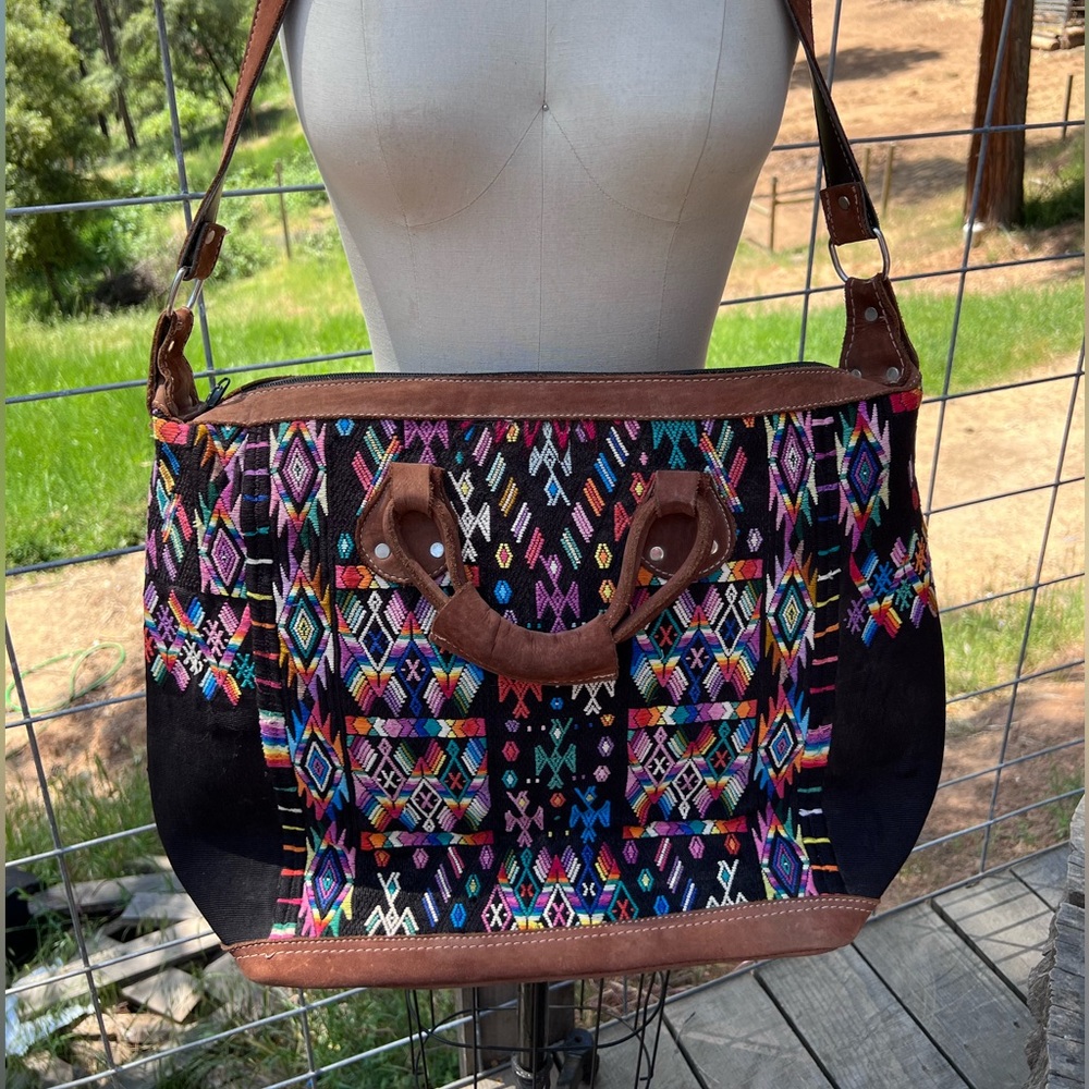 Guatemalan embroidered work/overnight bag